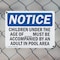 Signmission Children Under The Age Of Pool Spa, 10 in W x Rectangle, Plastic OS-2PACK-NS-P-710-L-15340 - alternate 4